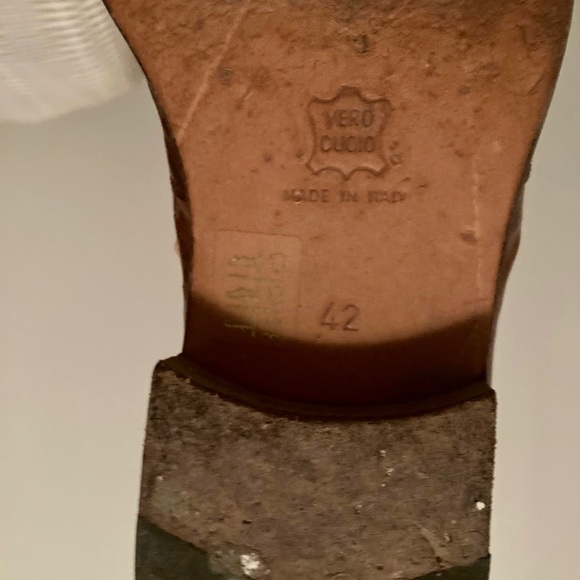 Brown Leather Italian Oxfords - Picture 3 of 4